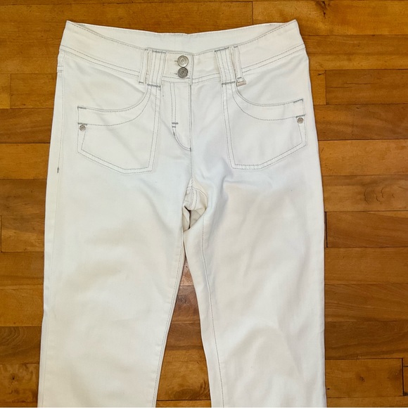 LAURÈL White Straight Leg Jeans - Size 6 (European 36) - Picture 2 of 13